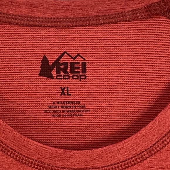 REI Shirts Rei Mens Red Tech Tshirt Poshmark